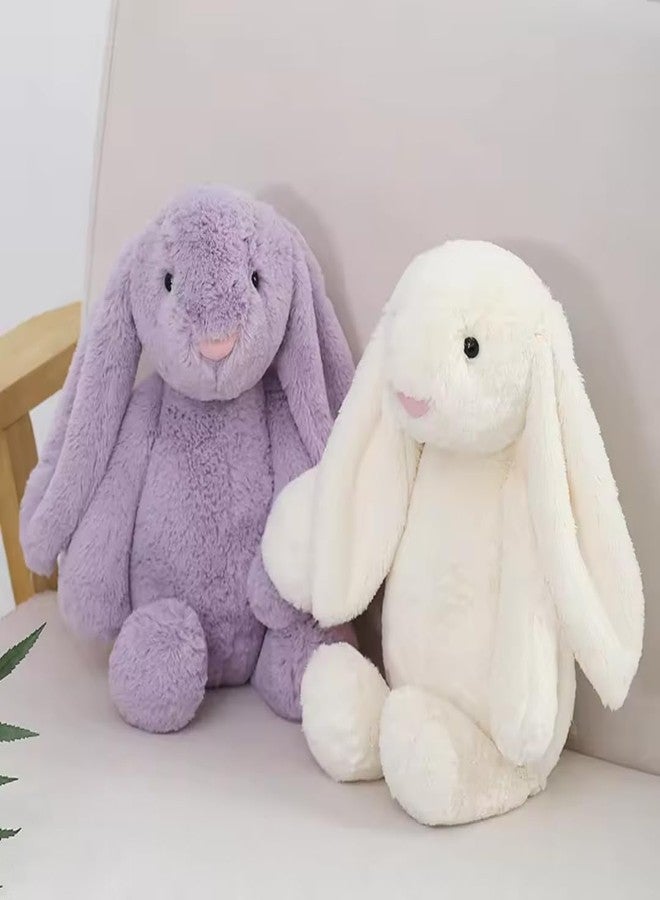 TechMax Solution Cute White Longest Ear Simple Bunny Plush Pillow Toy - Image 5